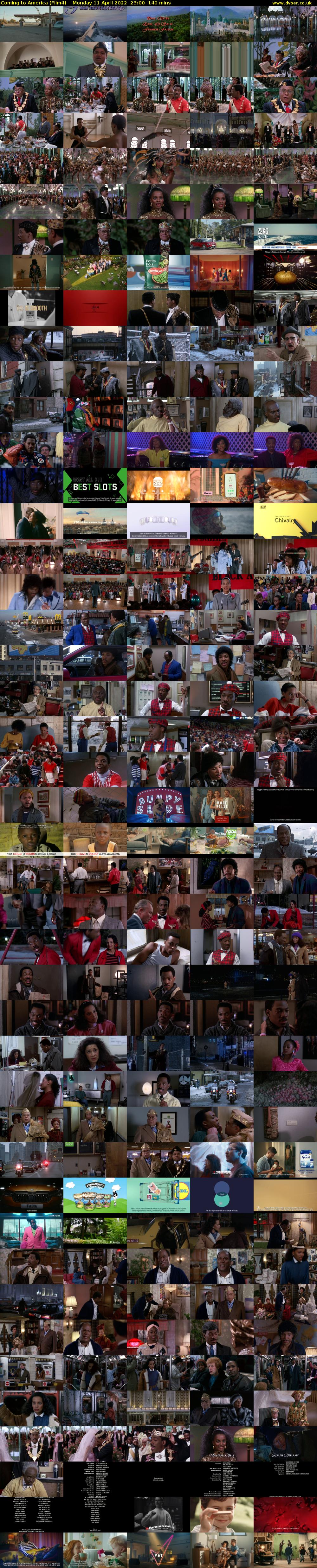 Coming to America (Film4) Monday 11 April 2022 23:00 - 01:20