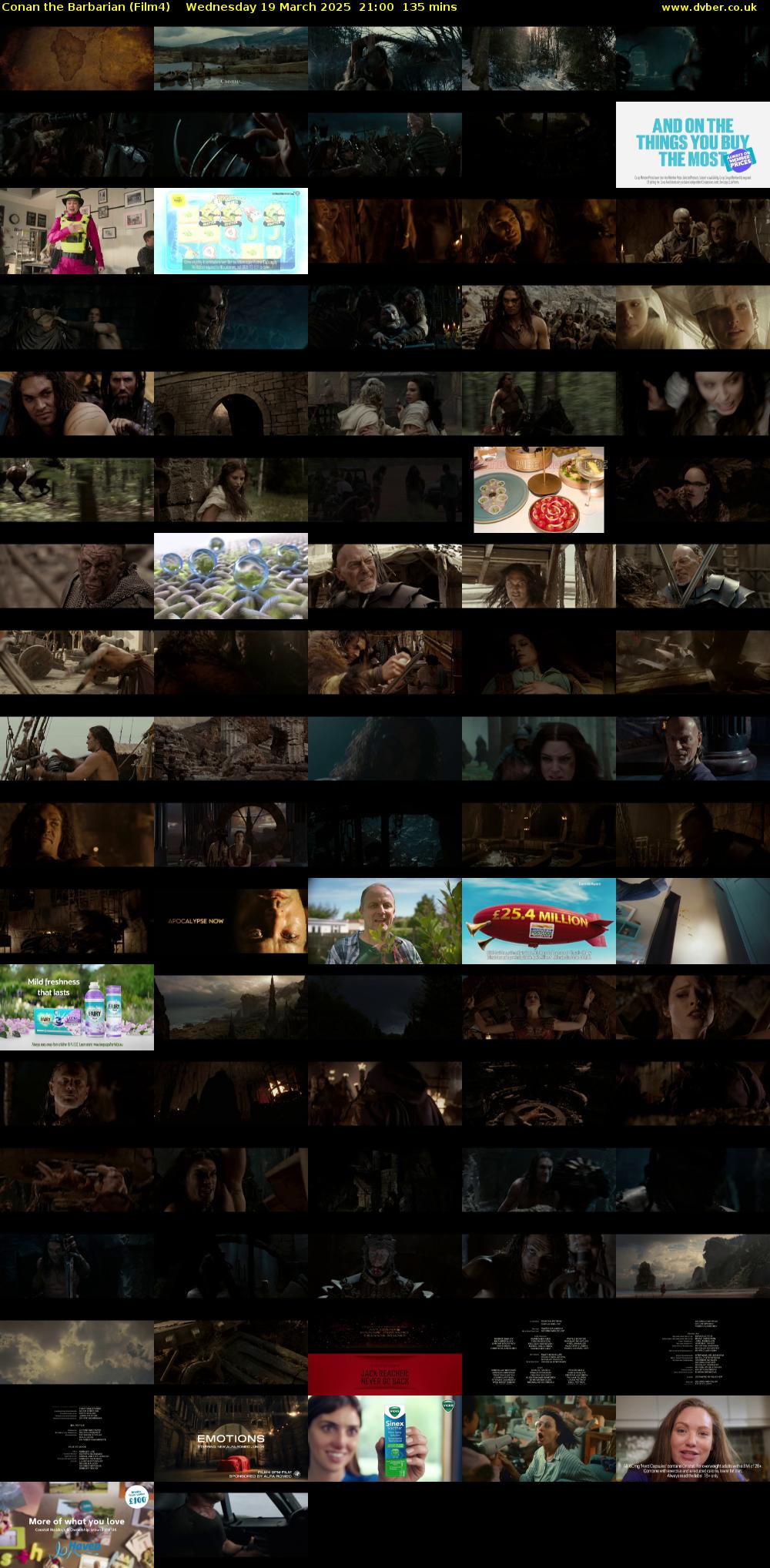 Conan the Barbarian (Film4) Wednesday 19 March 2025 21:00 - 23:15