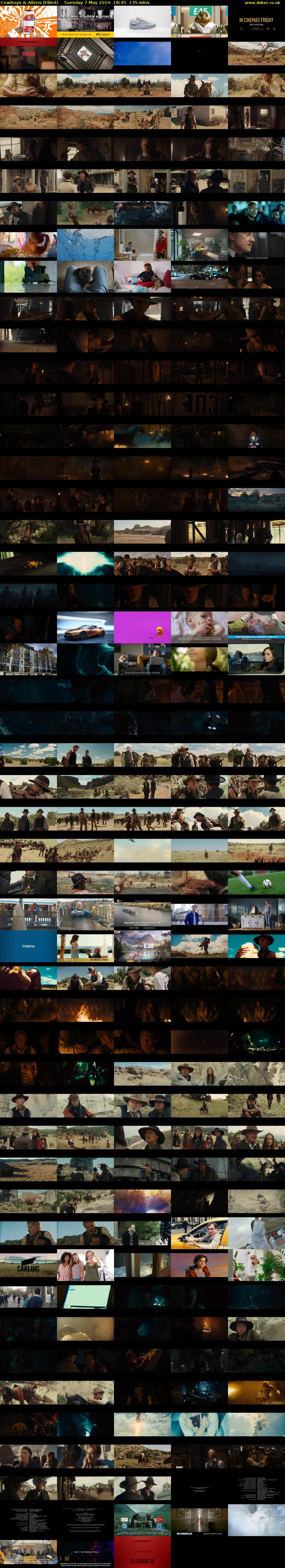 Cowboys & Aliens (Film4) Tuesday 7 May 2019 18:45 - 21:00