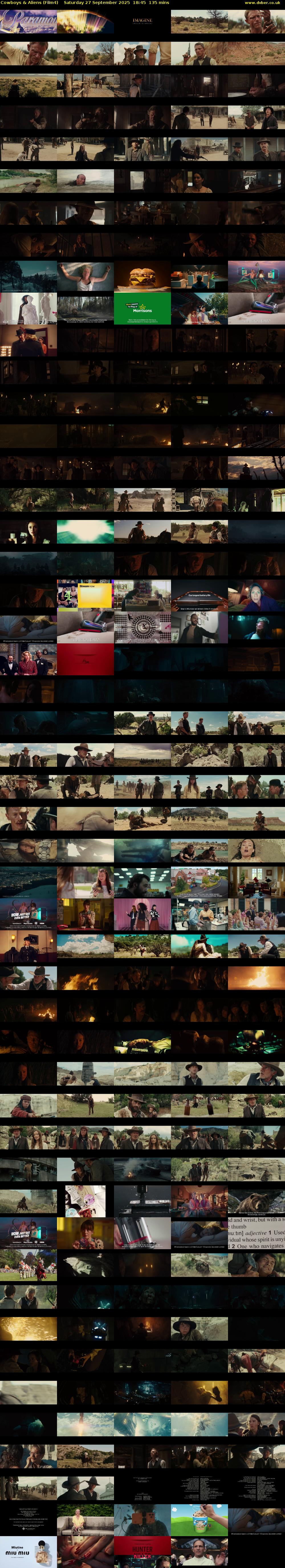 Cowboys & Aliens (Film4) Saturday 27 September 2025 18:45 - 21:00