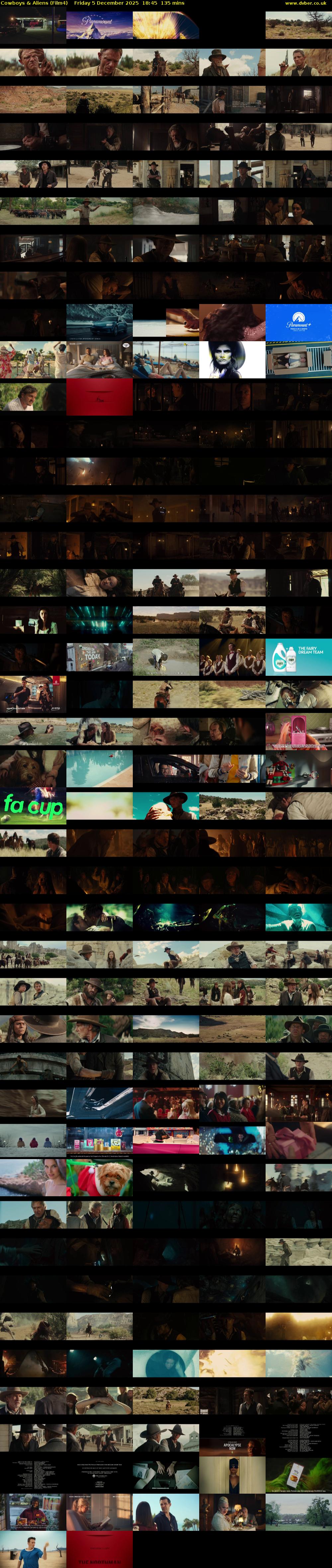 Cowboys & Aliens (Film4) Friday 5 December 2025 18:45 - 21:00