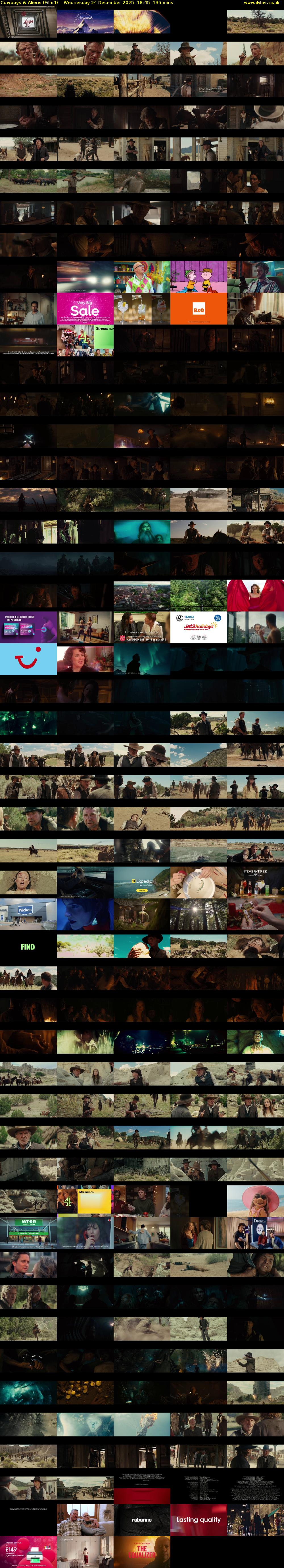 Cowboys & Aliens (Film4) Wednesday 24 December 2025 18:45 - 21:00