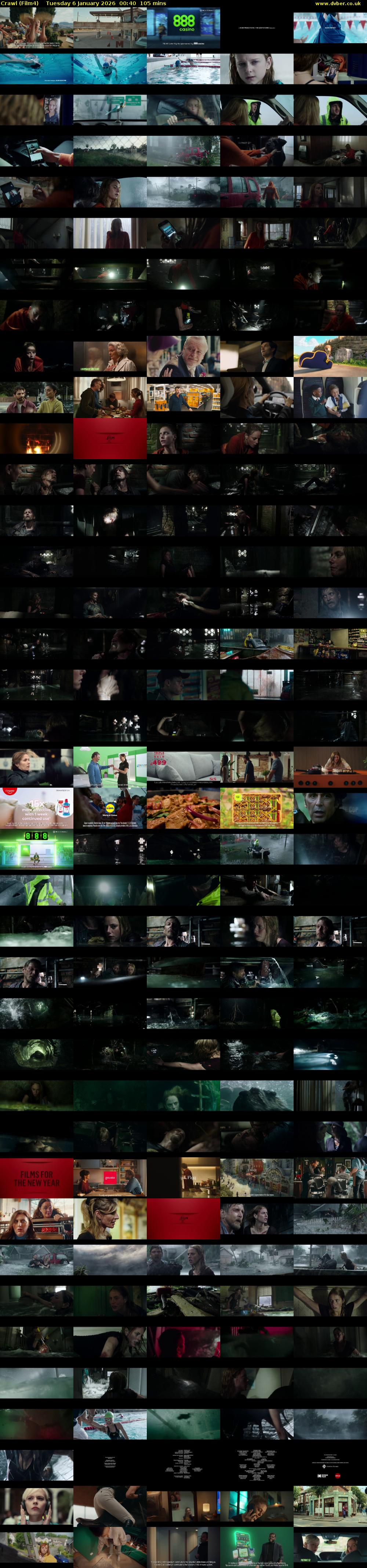 Crawl (Film4) Tuesday 6 January 2026 00:40 - 02:25