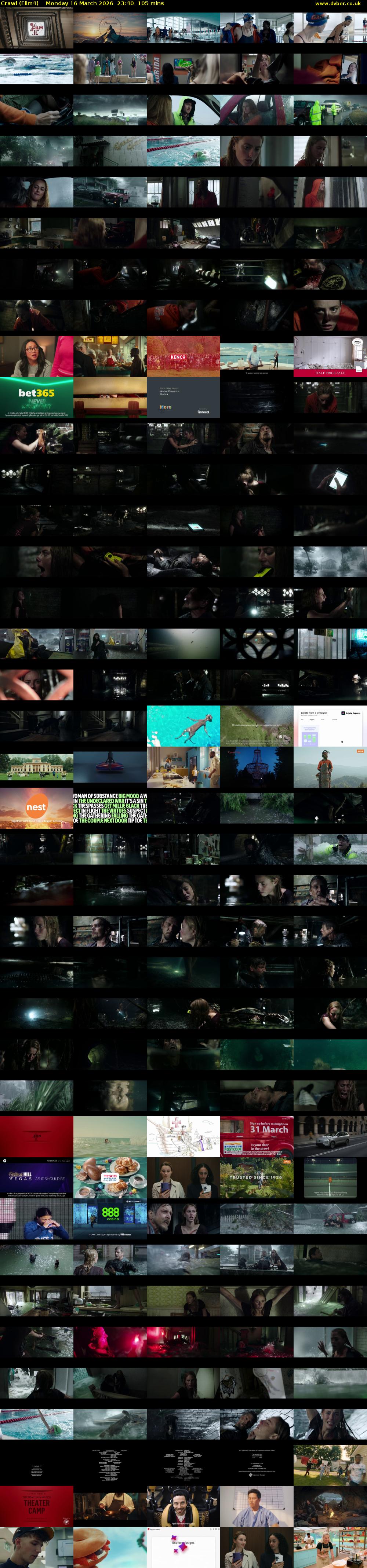 Crawl (Film4) Monday 16 March 2026 23:40 - 01:25