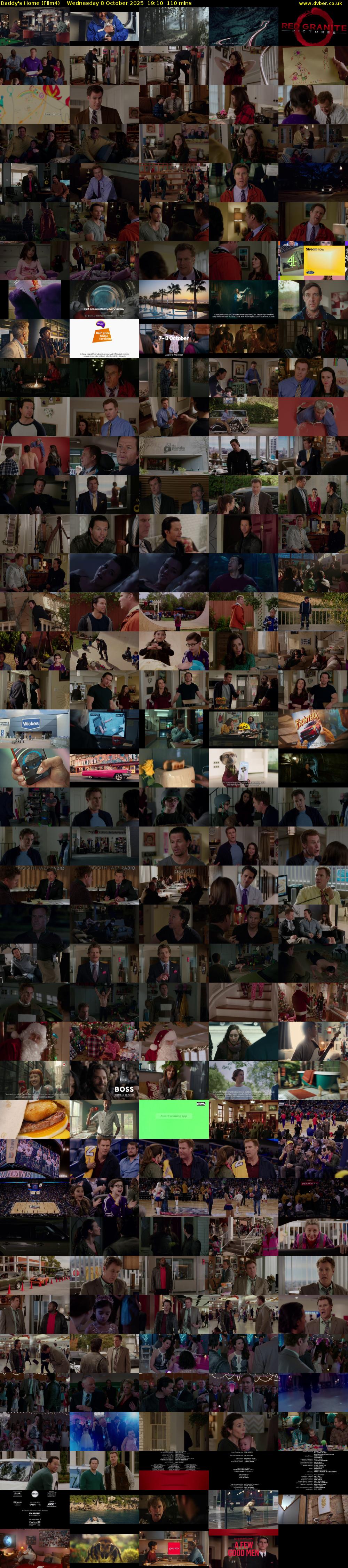 Daddy's Home (Film4) Wednesday 8 October 2025 19:10 - 21:00