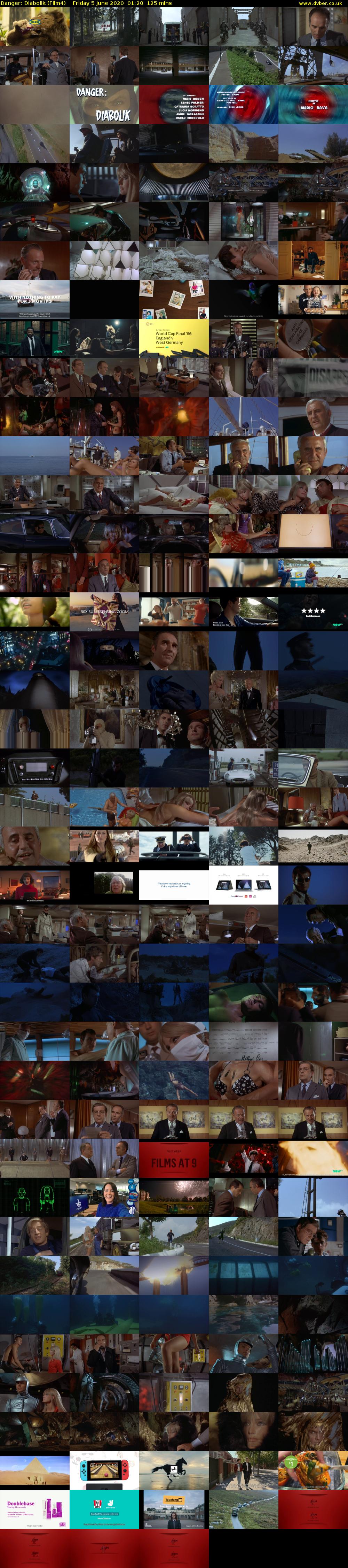 Danger: Diabolik (Film4) Friday 5 June 2020 01:20 - 03:25