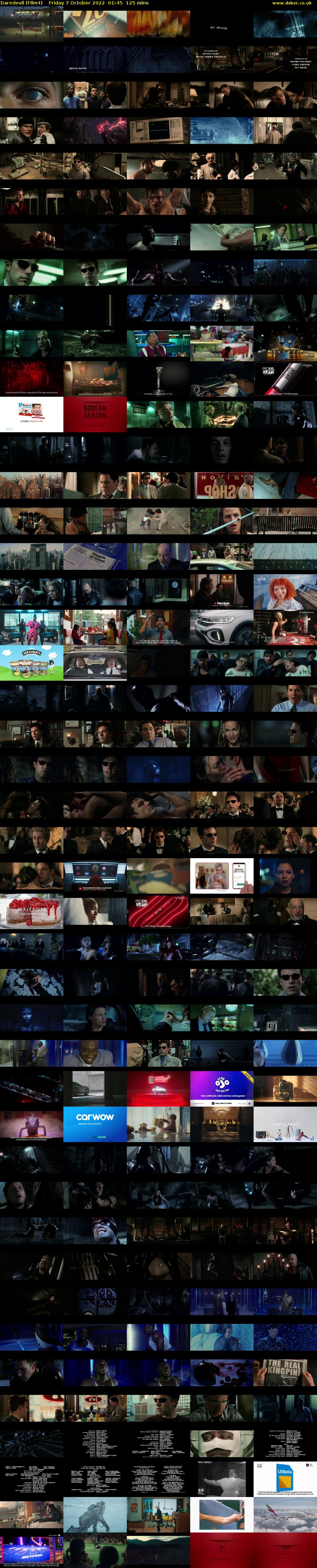 Daredevil (Film4) Friday 7 October 2022 01:45 - 03:50