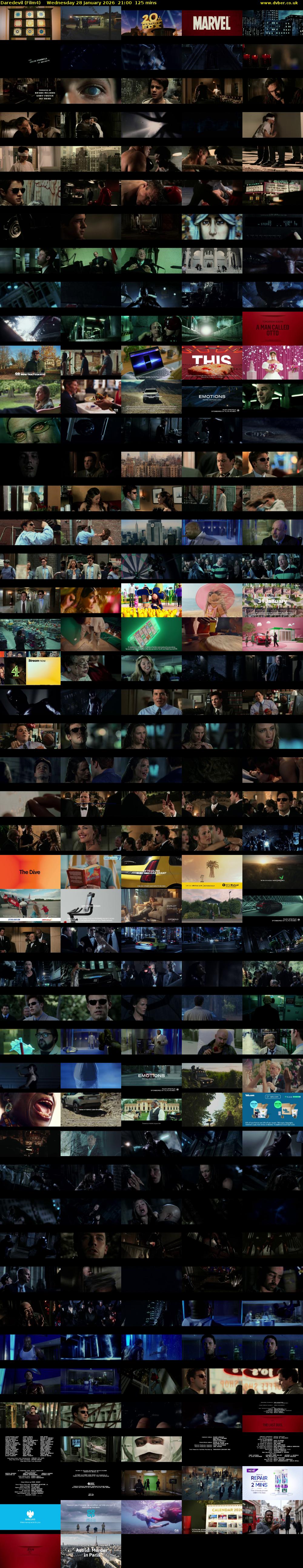 Daredevil (Film4) Wednesday 28 January 2026 21:00 - 23:05