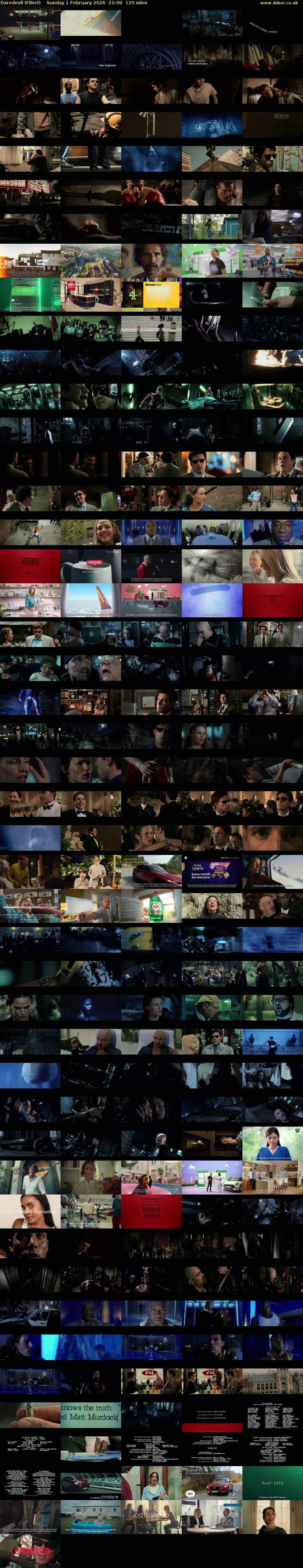 Daredevil (Film4) Sunday 1 February 2026 21:00 - 23:05