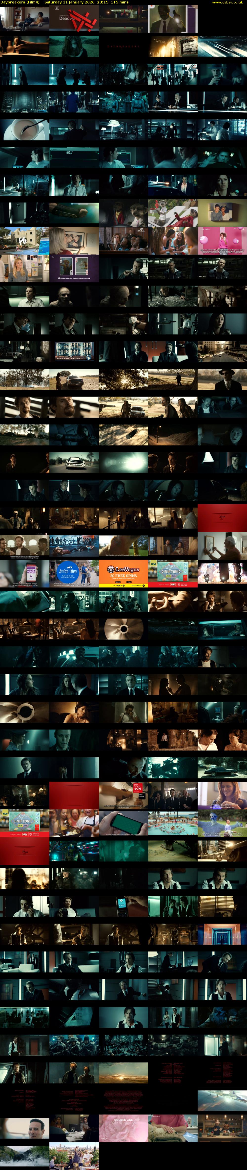 Daybreakers (Film4) Saturday 11 January 2020 23:15 - 01:10