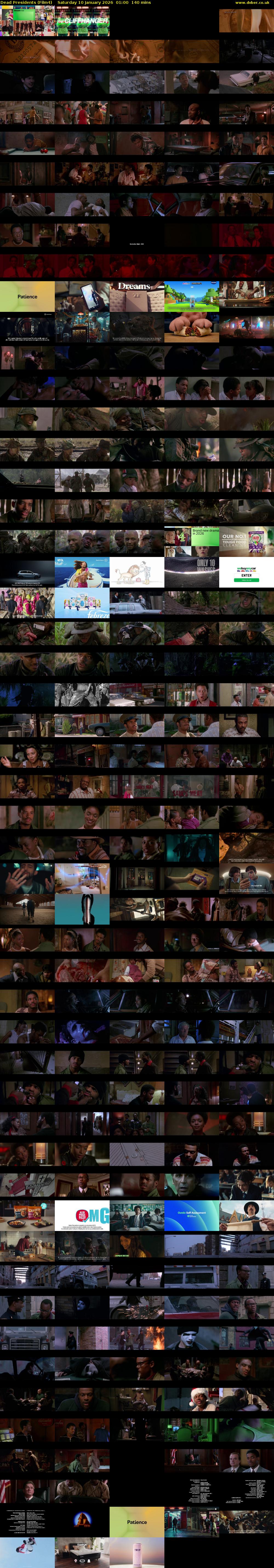 Dead Presidents (Film4) Saturday 10 January 2026 01:00 - 03:20