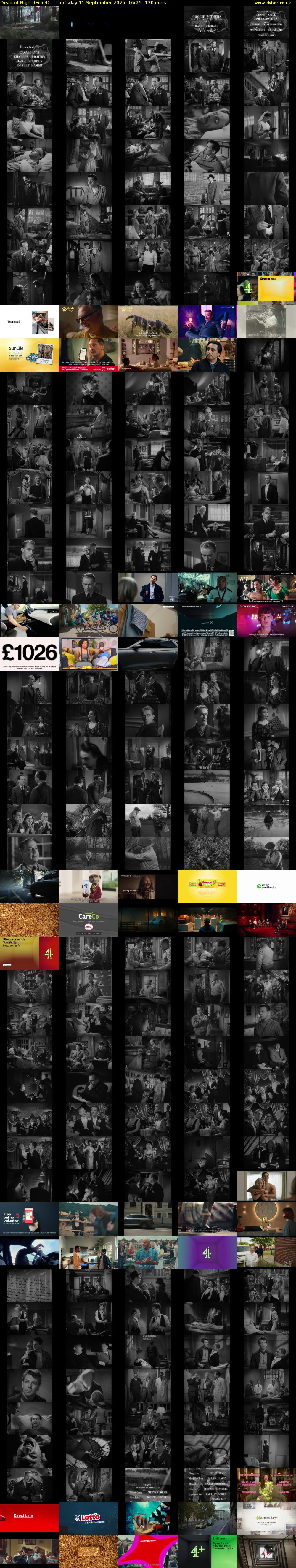 Dead of Night (Film4) Thursday 11 September 2025 16:25 - 18:35