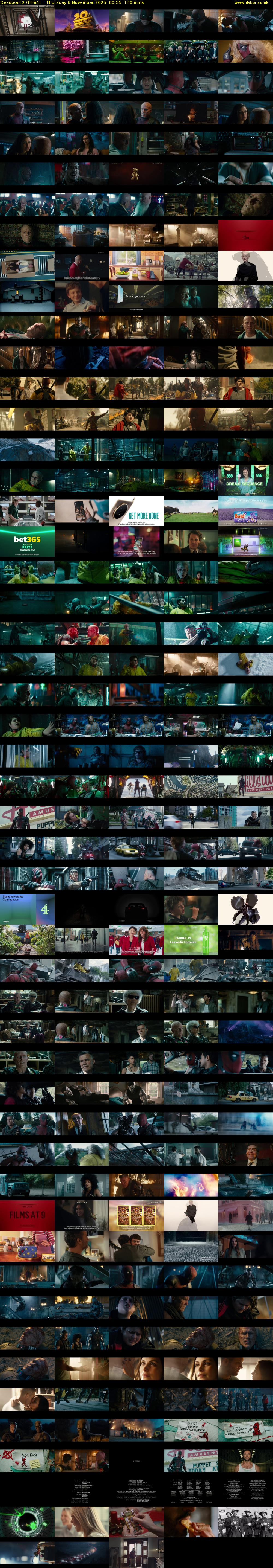 Deadpool 2 (Film4) Thursday 6 November 2025 00:55 - 03:15