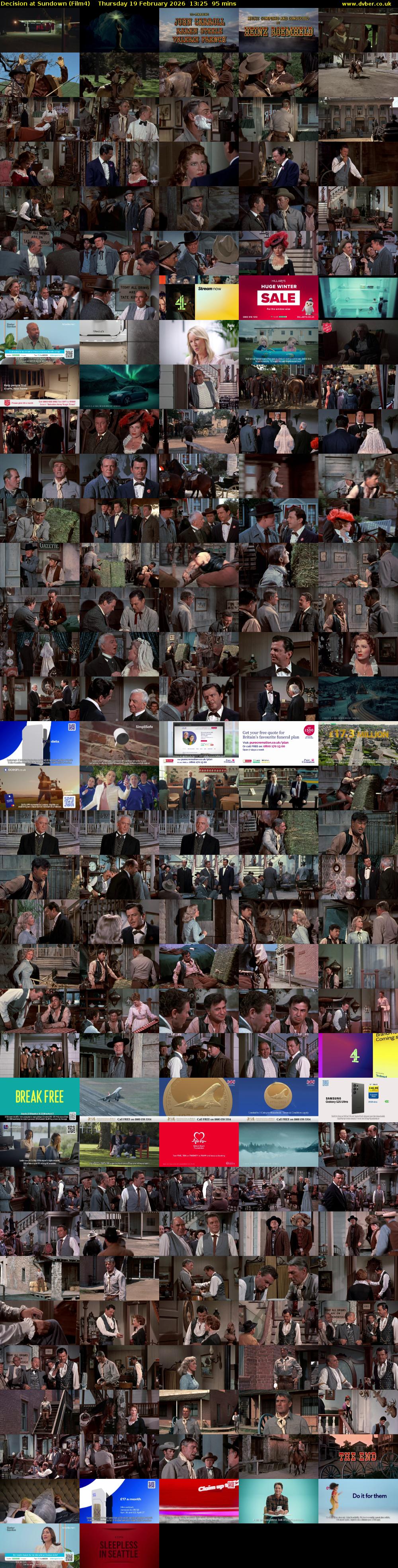 Decision at Sundown (Film4) Thursday 19 February 2026 13:25 - 15:00