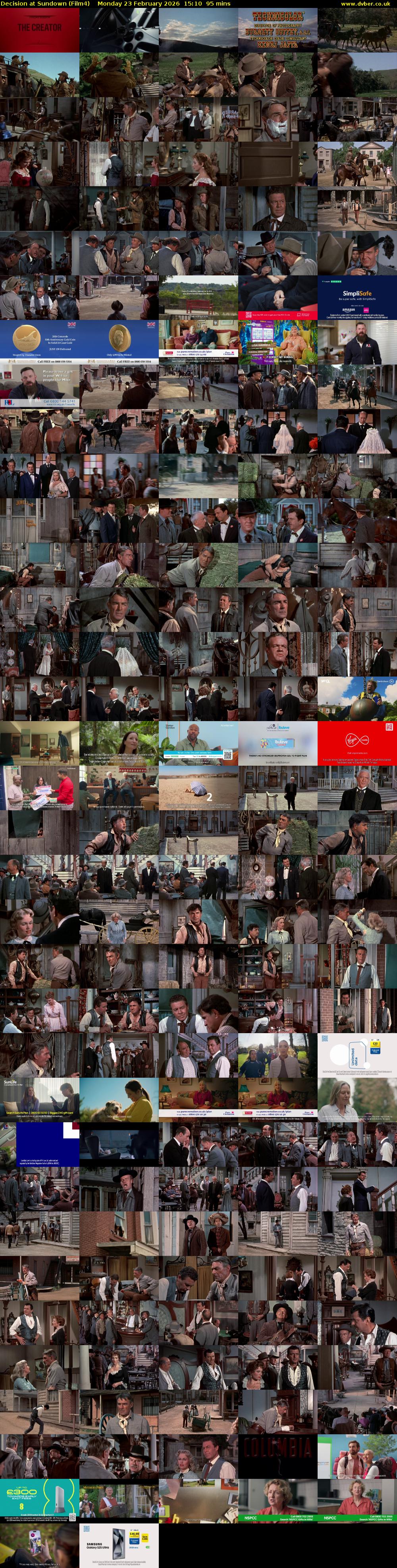 Decision at Sundown (Film4) Monday 23 February 2026 15:10 - 16:45