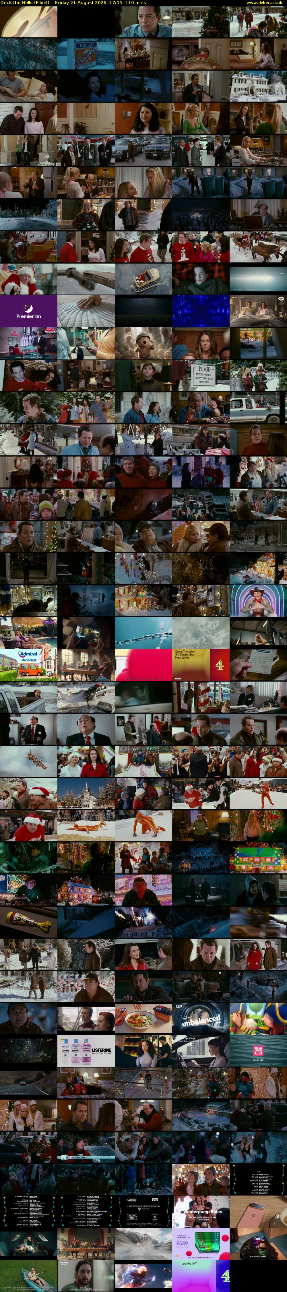 Deck the Halls (Film4) Friday 21 August 2026 17:15 - 19:05