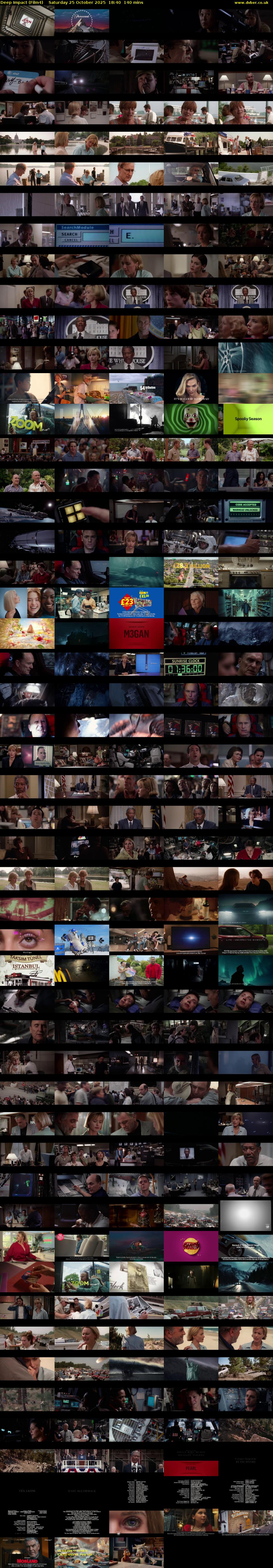 Deep Impact (Film4) Saturday 25 October 2025 18:40 - 21:00