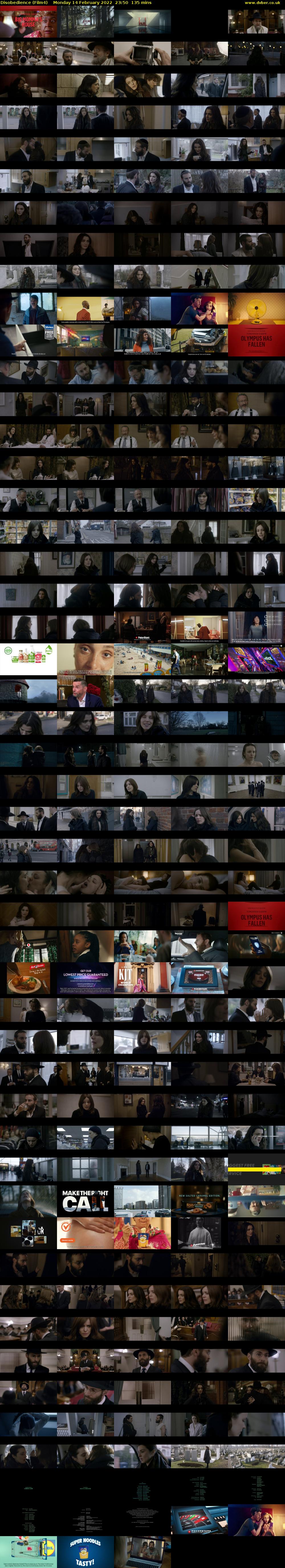 Disobedience (Film4) Monday 14 February 2022 23:50 - 02:05