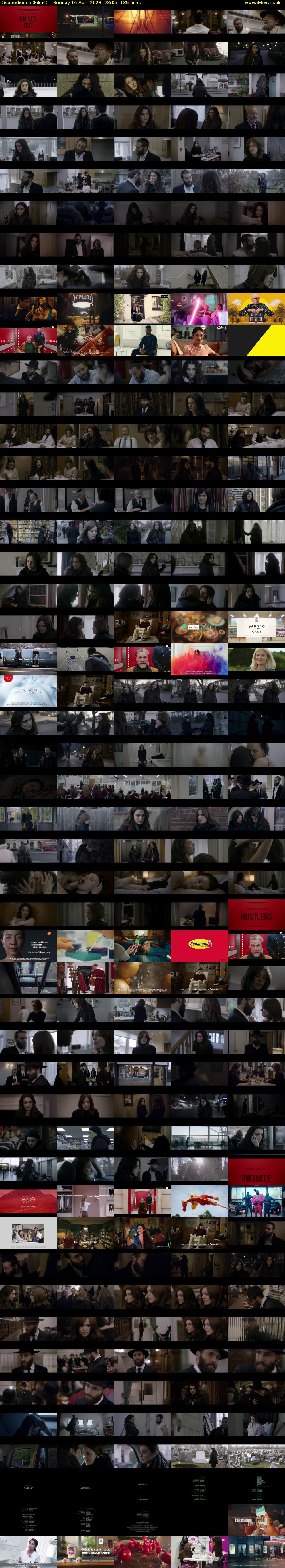 Disobedience (Film4) Sunday 16 April 2023 23:05 - 01:20