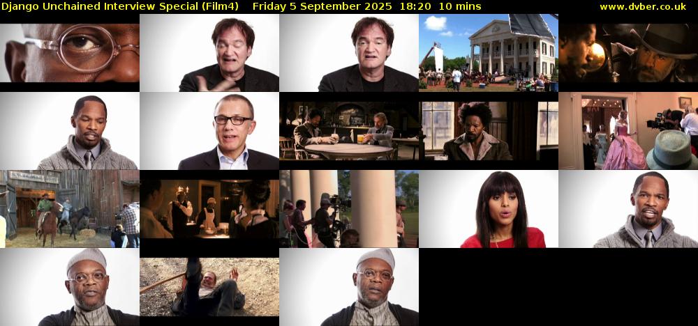 Django Unchained Interview Special (Film4) Friday 5 September 2025 18:20 - 18:30