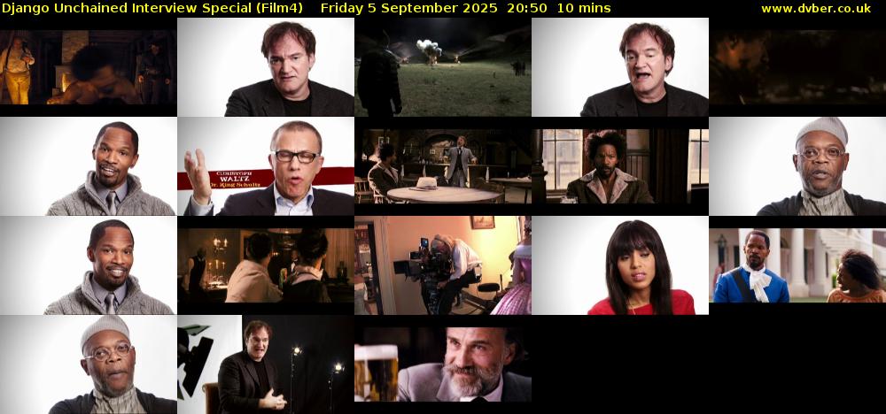 Django Unchained Interview Special (Film4) Friday 5 September 2025 20:50 - 21:00