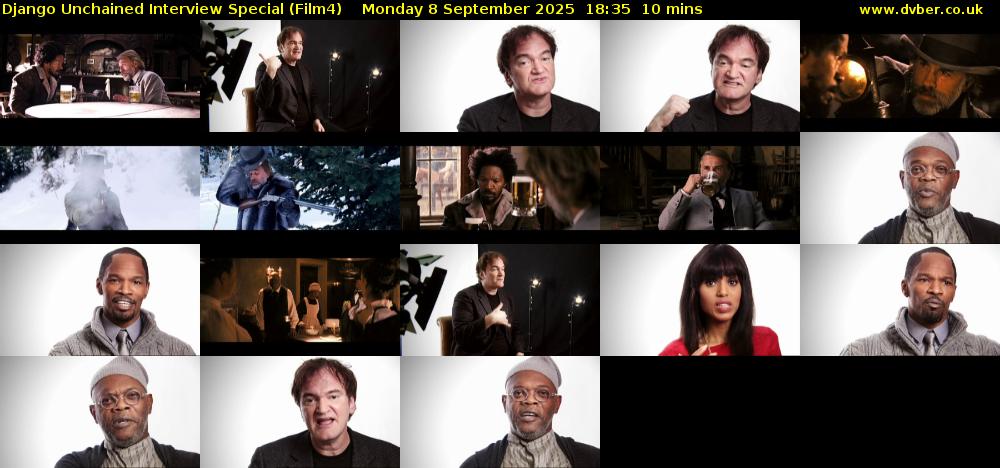 Django Unchained Interview Special (Film4) Monday 8 September 2025 18:35 - 18:45