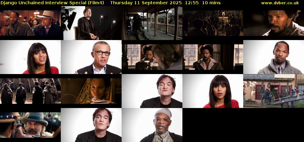 Django Unchained Interview Special (Film4) Thursday 11 September 2025 12:55 - 13:05
