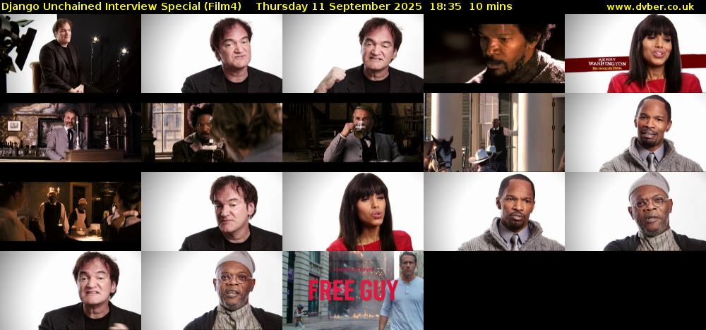 Django Unchained Interview Special (Film4) Thursday 11 September 2025 18:35 - 18:45