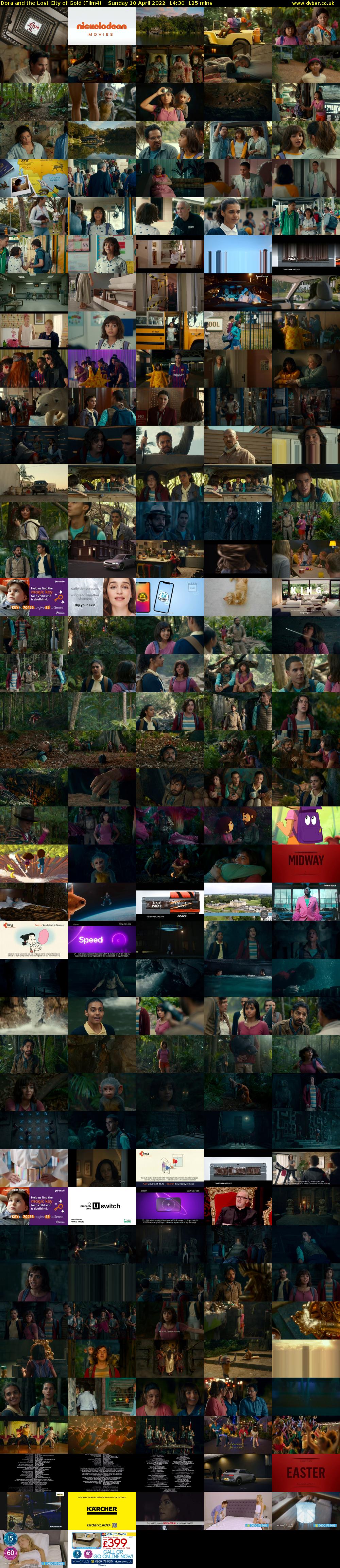 Dora and the Lost City of Gold (Film4) Sunday 10 April 2022 14:30 - 16:35