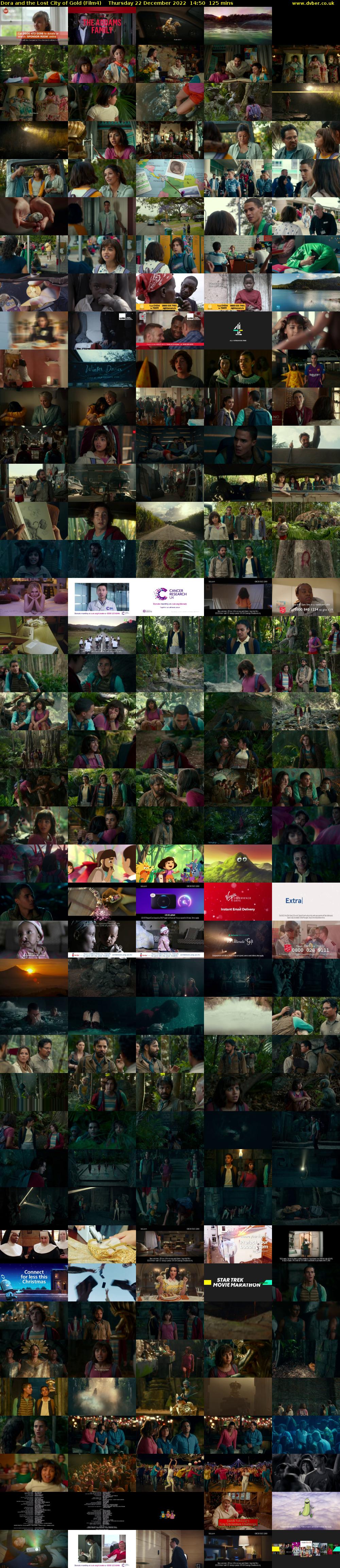 Dora and the Lost City of Gold (Film4) Thursday 22 December 2022 14:50 - 16:55