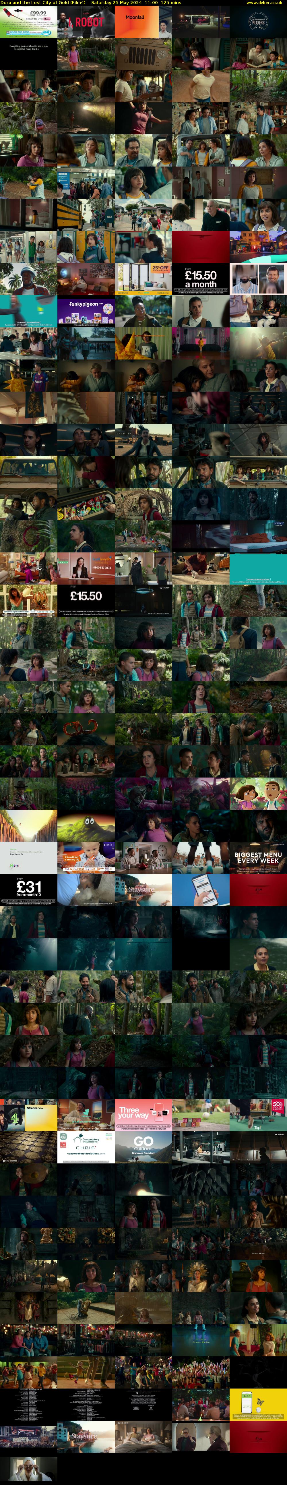 Dora and the Lost City of Gold (Film4) Saturday 25 May 2024 11:00 - 13:05