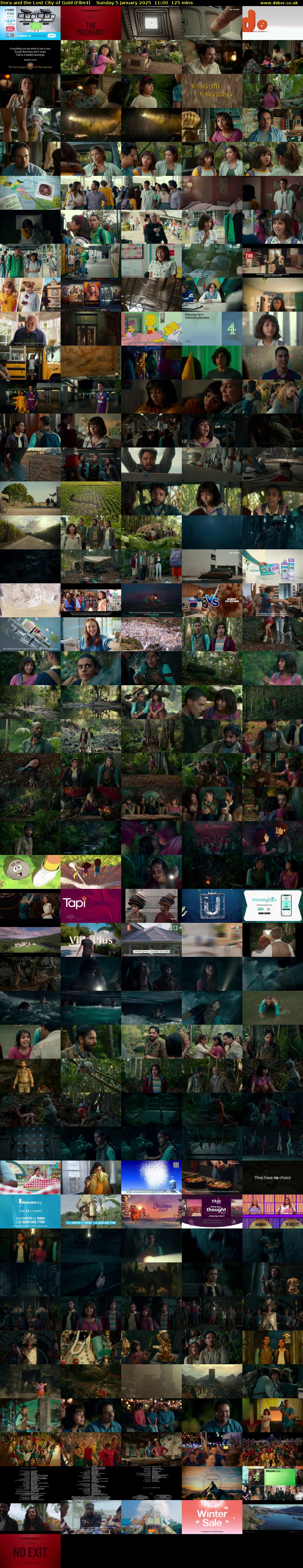 Dora and the Lost City of Gold (Film4) Sunday 5 January 2025 11:00 - 13:05