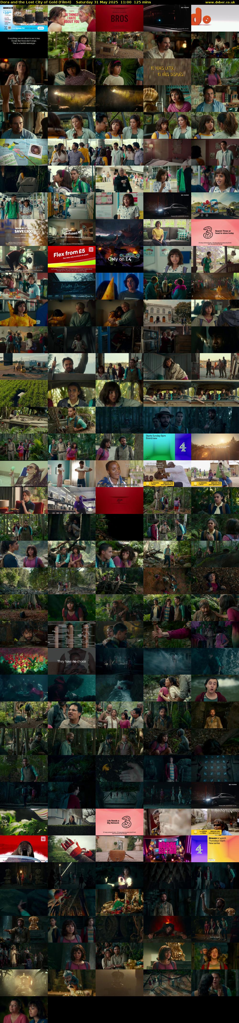 Dora and the Lost City of Gold (Film4) Saturday 31 May 2025 11:00 - 13:05