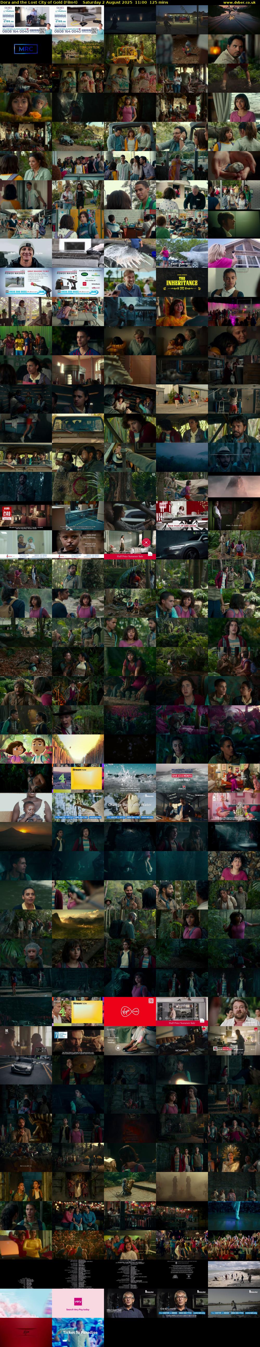 Dora and the Lost City of Gold (Film4) Saturday 2 August 2025 11:00 - 13:05