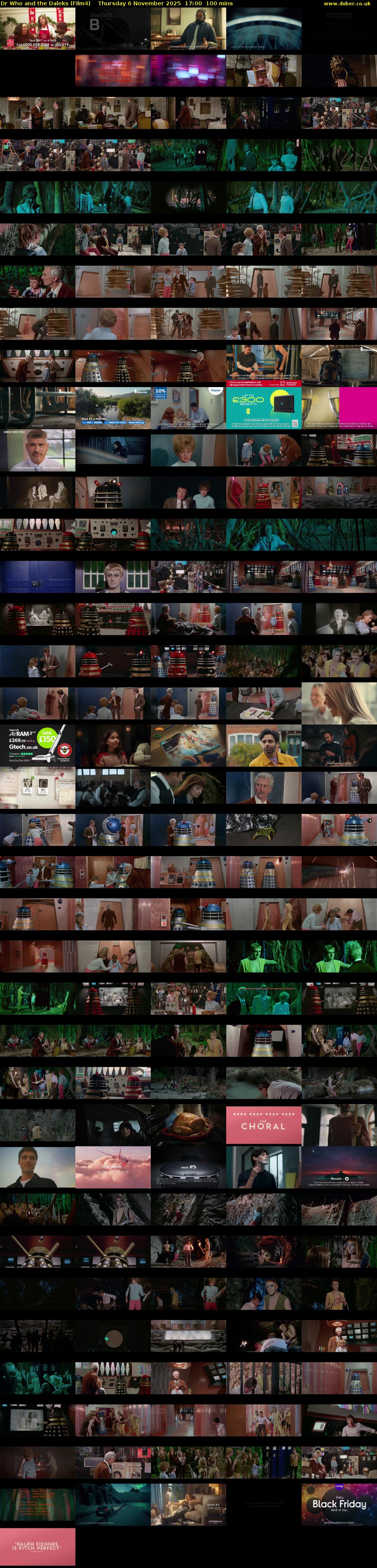 Dr Who and the Daleks (Film4) Thursday 6 November 2025 17:00 - 18:40