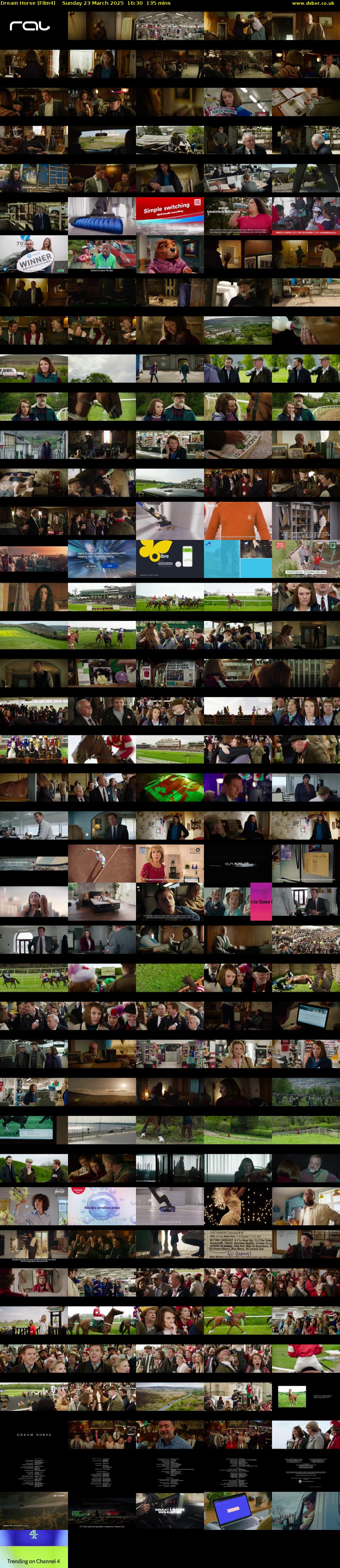 Dream Horse (Film4) Sunday 23 March 2025 16:30 - 18:45