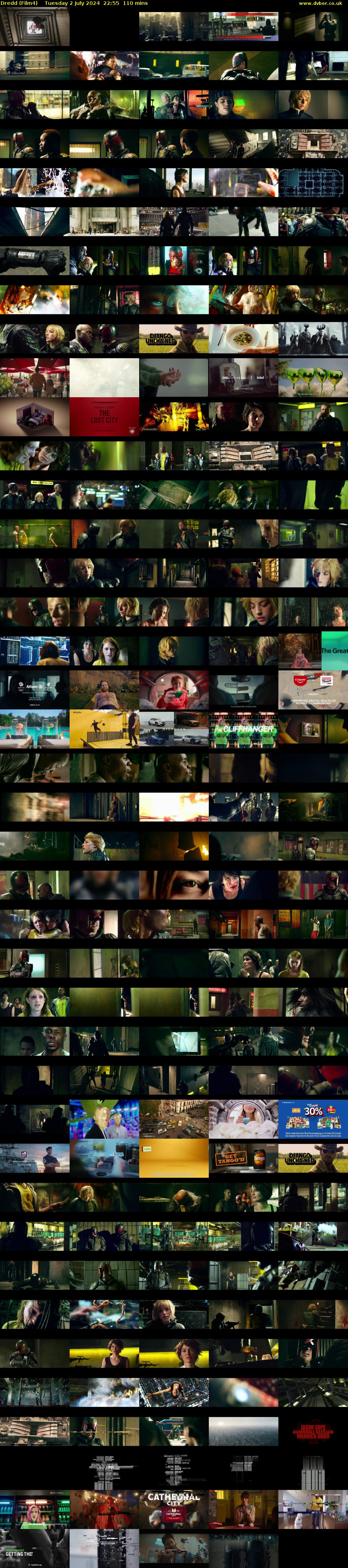 Dredd (Film4) Tuesday 2 July 2024 22:55 - 00:45