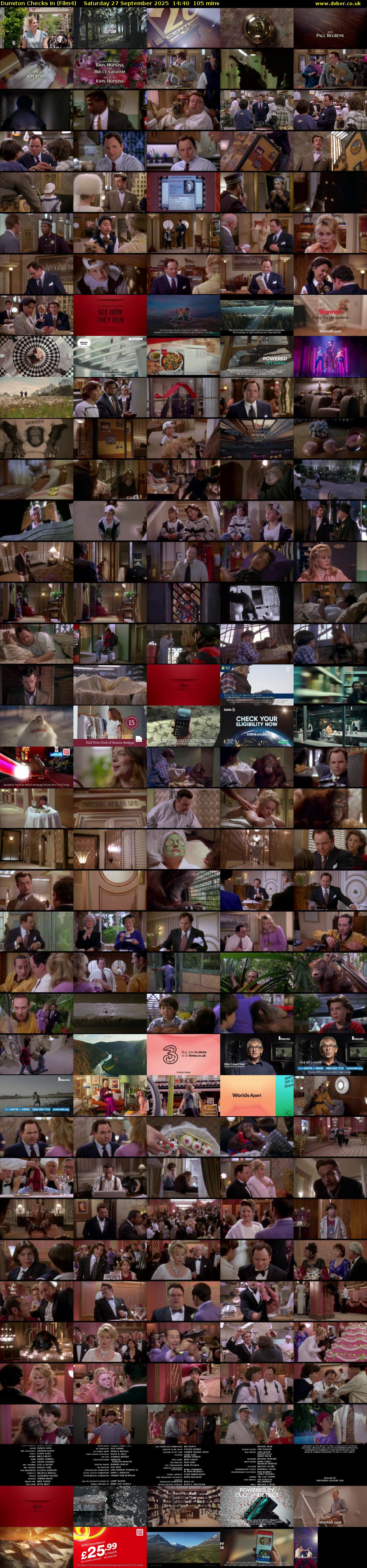 Dunston Checks In (Film4) Saturday 27 September 2025 14:40 - 16:25