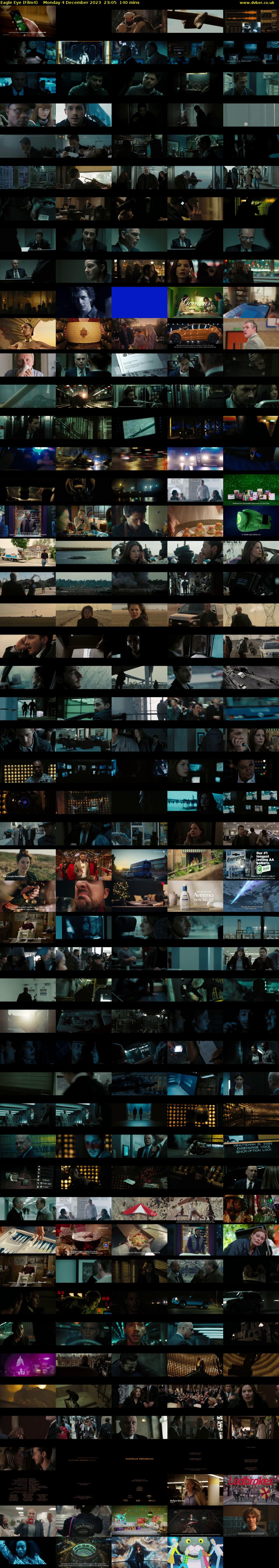 Eagle Eye (Film4) Monday 4 December 2023 23:05 - 01:25
