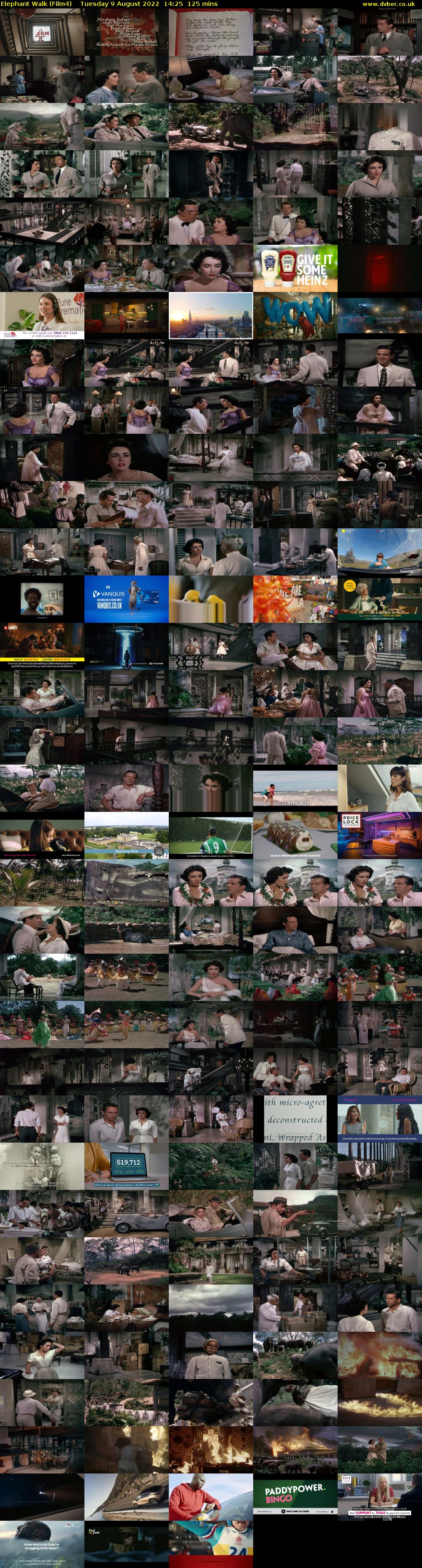 Elephant Walk (Film4) Tuesday 9 August 2022 14:25 - 16:30