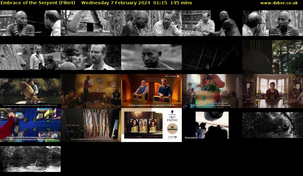 Embrace of the Serpent (Film4) Wednesday 7 February 2024 01:15 - 03:40