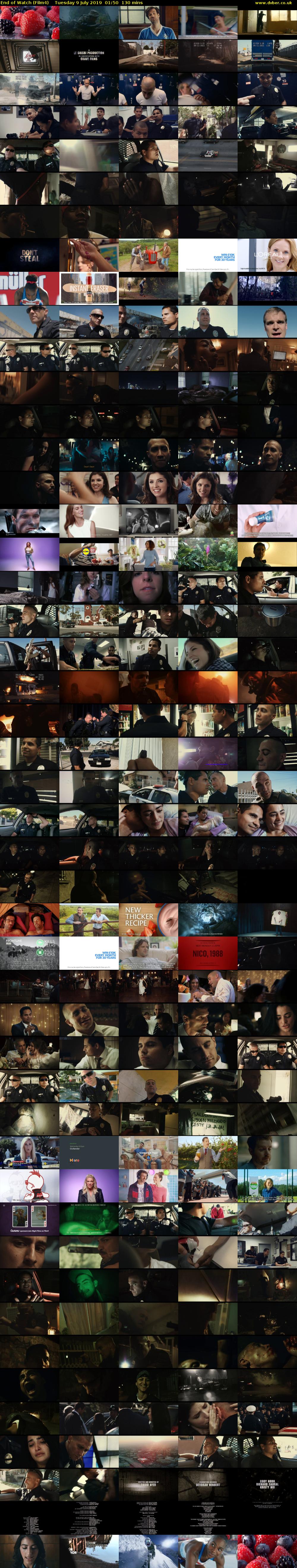 End of Watch (Film4) Tuesday 9 July 2019 01:50 - 04:00