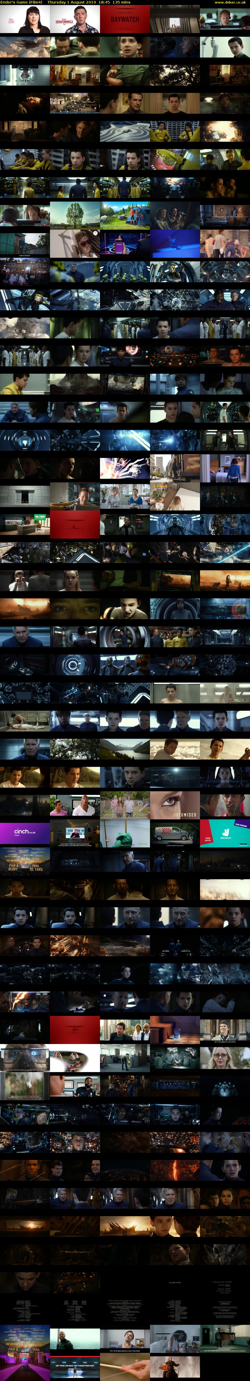 Ender's Game (Film4) Thursday 1 August 2019 18:45 - 21:00