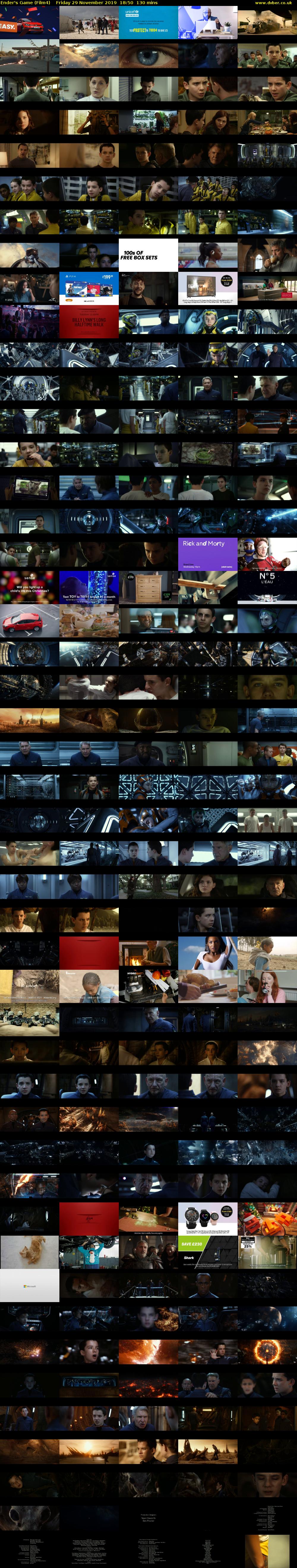 Ender's Game (Film4) Friday 29 November 2019 18:50 - 21:00