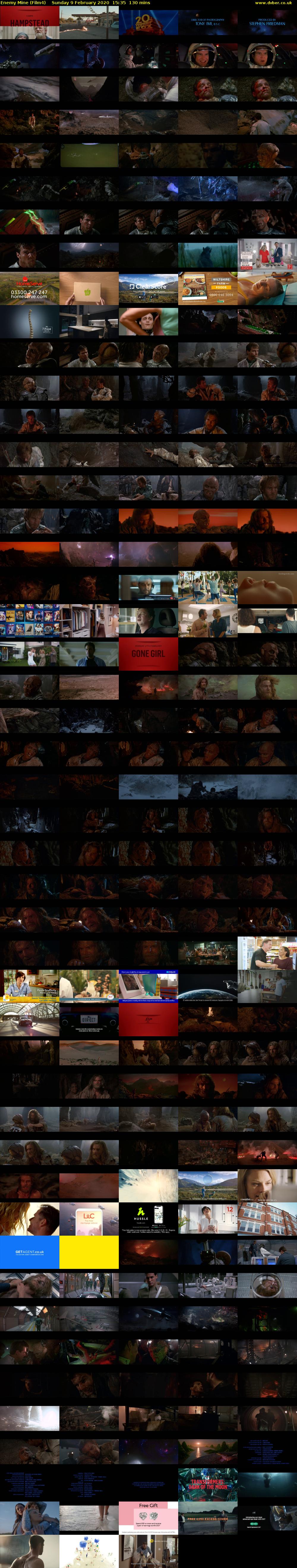 Enemy Mine (Film4) Sunday 9 February 2020 15:35 - 17:45