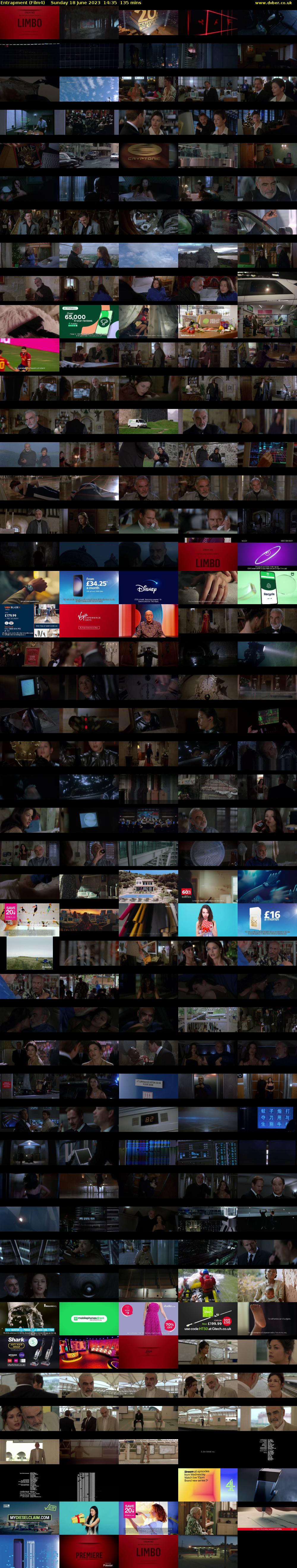 Entrapment (Film4) Sunday 18 June 2023 14:35 - 16:50