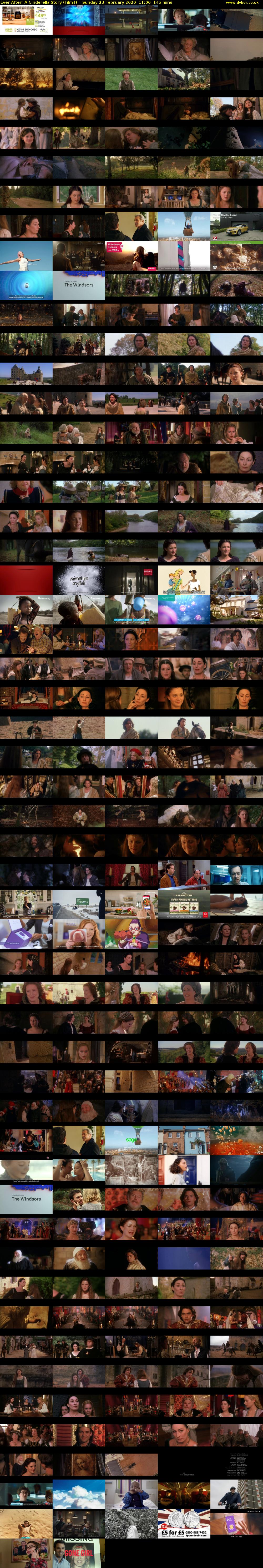 Ever After: A Cinderella Story (Film4) Sunday 23 February 2020 11:00 - 13:25