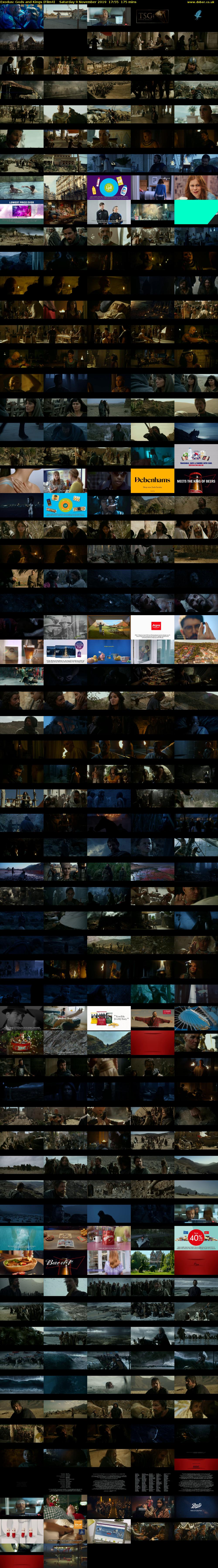 Exodus: Gods and Kings (Film4) Saturday 9 November 2019 17:55 - 20:50