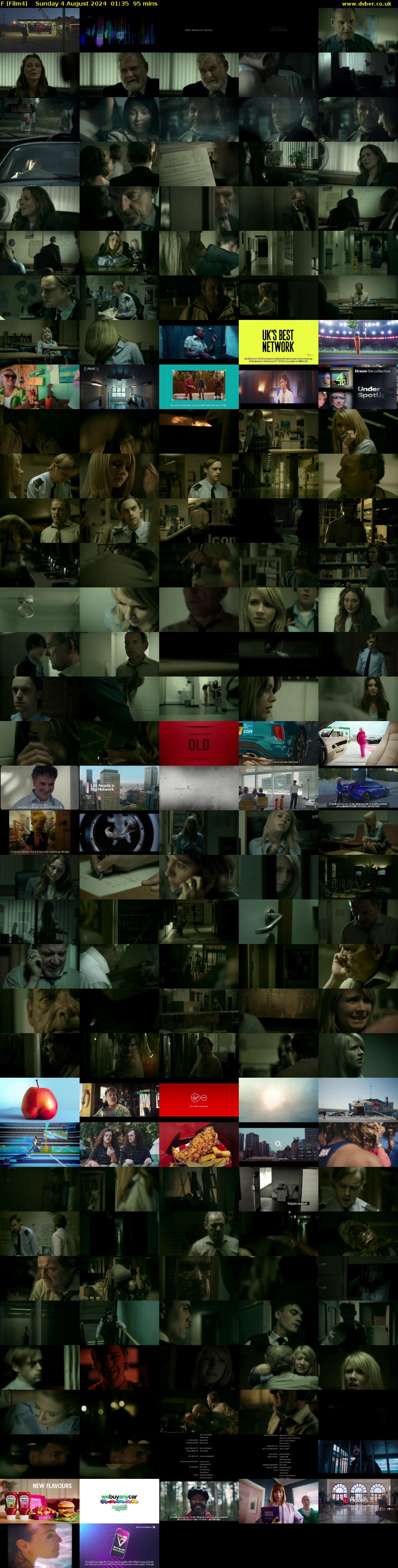 F (Film4) Sunday 4 August 2024 01:35 - 03:10