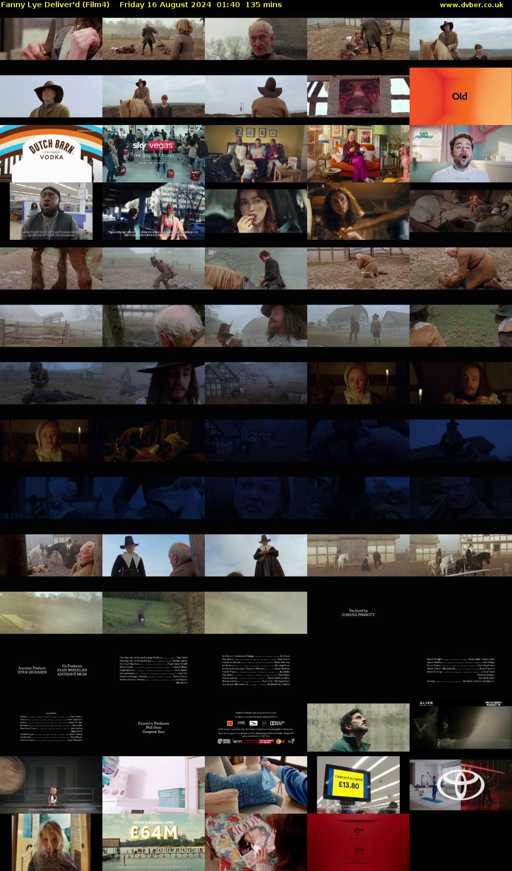 Fanny Lye Deliver'd (Film4) Friday 16 August 2024 01:40 - 03:55